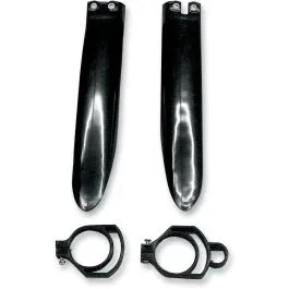 UFO KA03711@001 FORK SLIDER PROTECTORS KAWASAKI KX85 BLACK