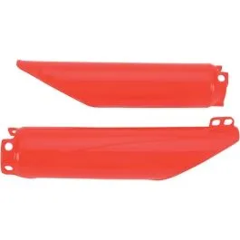 UFO HO03672#070 FORK SLIDER PROTECTORS HONDA CR125/250/500 & CRF250/450R/X CRF-RED