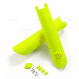 UFO HU03361@DFLU FORK SLIDER PROTECTORS HUSQVARNA TC-FC FLUO YELLOW