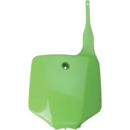 UFO KA03732#026 FRONT NUMBER PLATE KAWASAKI KX65/KLX110 KX-GREEN