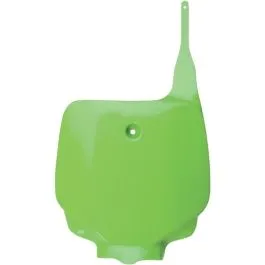 UFO KA03712#026 FRONT NUMBER PLATE KAWASAKI KX85 KX-GREEN