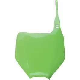 UFO KA03740#026 FRONT NUMBER PLATE KAWASAKI KX125/250 KX-GREEN
