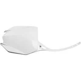 UFO YA04860#046 FRONT NUMBER PLATE YAMAHA WHITE