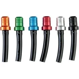 MOOSE RACING DT-08-04 VENT CAP ONE WAY VALVE ALUMINUM ORANGE