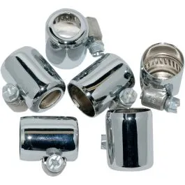 NAMZ NHC-CH106 COLORED HOSE CLAMPS 1/4'-5/16' (6 35-8MM) CHROME 6 PACK