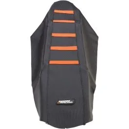 MOOSE RACING KTM12507-336RT RIBBED SEAT COVER BLACK/ORANGE