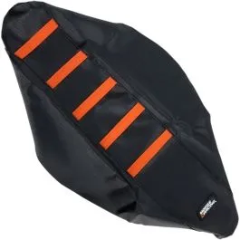 MOOSE RACING KTM15011-336RT RIBBED SEAT COVER BLACK/ORANGE