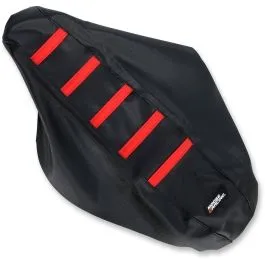 MOOSE RACING CRF45017-331RT RIBBED SEAT COVER BLACK/RED