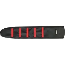 MOOSE RACING BETA13-331RT RIBBED SEAT COVER BLACK/RED