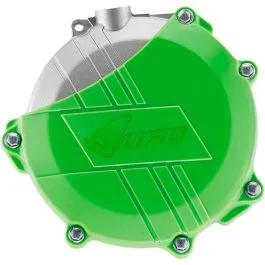 UFO AC02406 CLUTCH COVER W/MOUNTING KIT KAWASAKI KXF450 GREEN