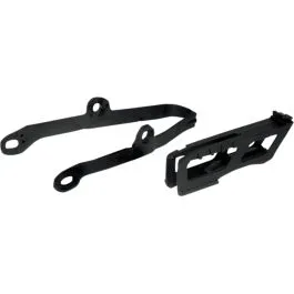 UFO KA04710@001 CHAIN GUIDE & SLIDER KIT KAWASAKI KXF250/450 BLACK