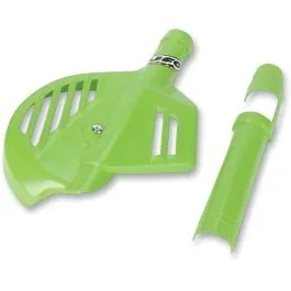 UFO KA02796#026 FRONT DISC GUARD KAWASAKI KDX200 KX-GREEN