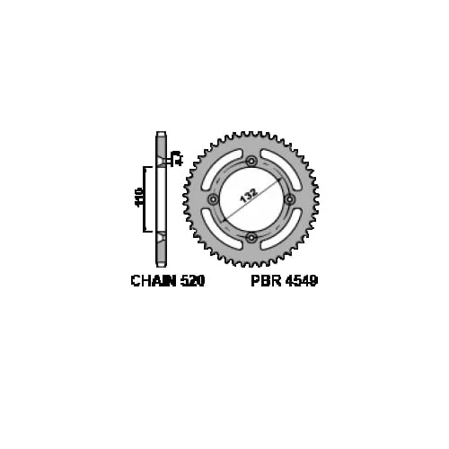1248 11 18nc Pignone Pbr Passo 520 - 11 > 17 Denti Per Ktm Freeride 2012 > 2016-1248-11-18NC-127779