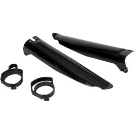 UFO KA03704@001 FORK SLIDER PROTECTORS KAWASAKI KX125/250/500 BLACK
