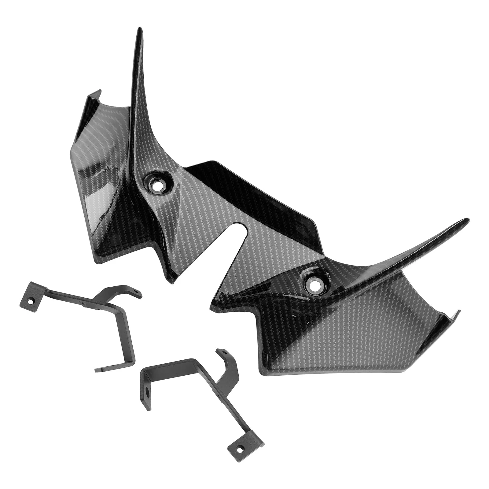 Extension de spoiler avant en carbone pour Kawasaki Z650 2021-2024