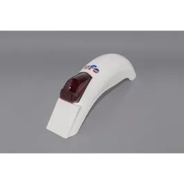 UFO ME08025W VINTAGE UNI ENDURO REAR FENDER W/ TAILLIGHT (75-79) WHITE