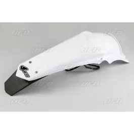 UFO YA04831#046 ENDURO REAR FENDER W/ LED-LIGHT YAMAHA WR450F WHITE