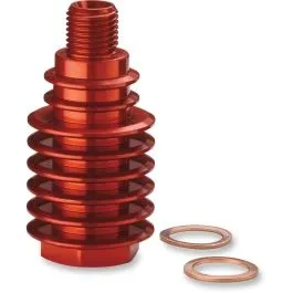 MOOSE RACING M73-150 REAR BRAKE CALIPER COOLER ALUMINUM ORANGE