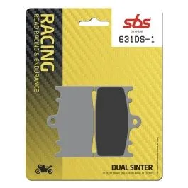 SBS 631DS-1 BRAKE PADS DUAL SINTER ROAD RACING DYNAMIC RACING CONCEPT HI-TECH