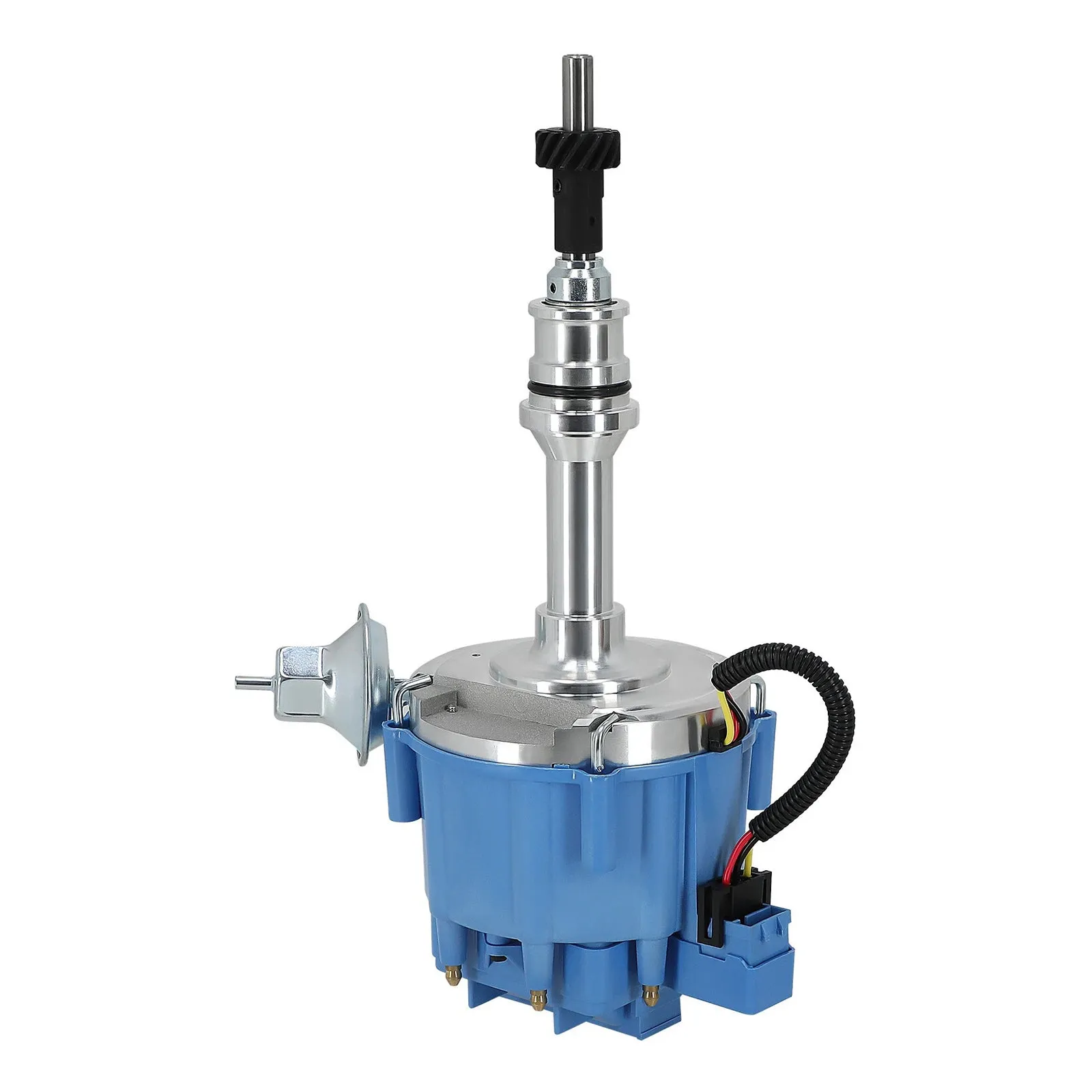 Distributeur d'allumage à capuchon bleu pour moteur Ford Windsor 221 260 289 302 V8 avec bobine 65 000 tr/min 1030213
