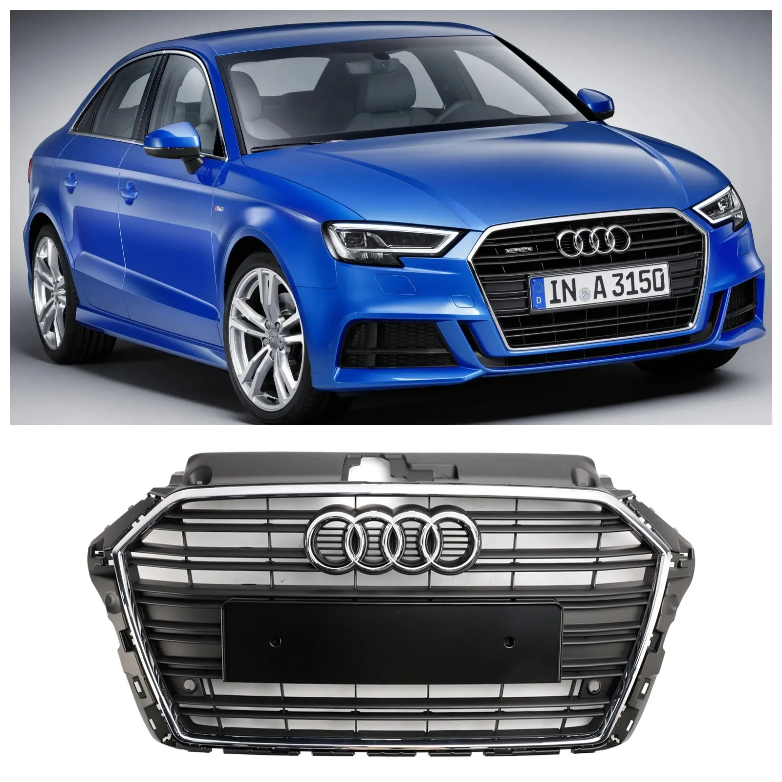 2017 2018 2019 Audi A3 S3 Grille de pare-chocs avant 8V3853651AC