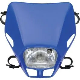 UFO PF01705#089 FIRE-FLY SINGLE HEADLIGHT (12V/35W) REFLEX-BLUE