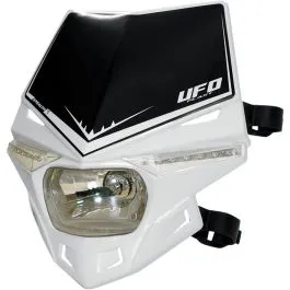 UFO PF01715#041 STEALTH HEADLIGHT (12V/35W & LED) SINGLE COLOR WHITE