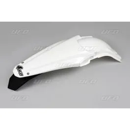 UFO KA04722#047 ENDURO REAR FENDER W/ LED-LIGHT KAWASAKI KXF250/450 WHITE