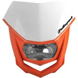 POLISPORT 8657400038 HALO HALOGEN HEADLIGHT APPROVED 12V/35/5W ORANGE