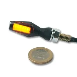 PARTS UNLIMITED 012439812 COB-LED SMOKE - LENS TURN SIGNAL / ZINC ALLOY / BLACK