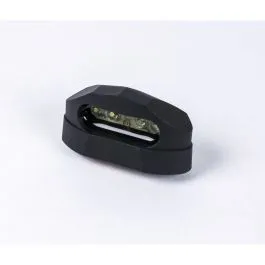 PARTS UNLIMITED 01181521 LED LICENSE PLATE LIGHT / CLEAR LENS / ALUMINIUM / BLACK