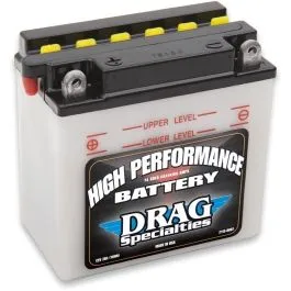 DRAG SPECIALTIES DRGM2274A BATTERY CONVENTIONAL 12V LEAD ACID REPLACEMENT 135 MM X 75 MM X 133 MM WHITE BLACK