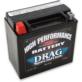 DRAG SPECIALTIES DRSM7RH4S BATTERY HIGH PERFORMANCE AGM 12V LEAD ACID REPLACEMENT 150 MM X 87 MM X 145 MM BLACK