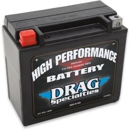 DRAG SPECIALTIES DRSM72RBH BATTERY HIGH PERFORMANCE AGM 12V LEAD ACID REPLACEMENT 175 MM X 87 MM X 155 MM BLACK