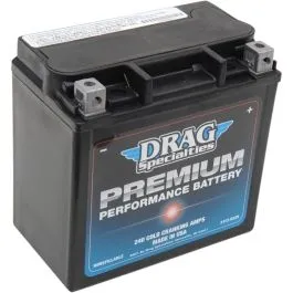 DRAG SPECIALTIES DRSM7216HL BATTERY PREMIUM (GYZ) 12V LEAD ACID REPLACEMENT 150 MM X 87 MM X 145 MM BLACK