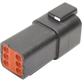NAMZ DR-6B RECEPTACLE DEUTSCH DT-SERIES 6-PIN BLACK