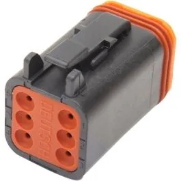 NAMZ DP-6B PLUG DEUTSCH DT-SERIES 6-SOCKET BLACK