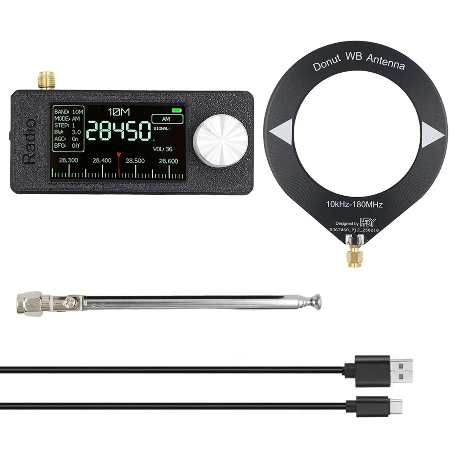 Radio portable SI4732 0,5-108 MHz LSB AM FM Mini récepteur radio de poche toutes bandes