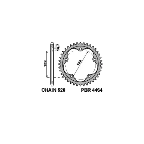 2252 16 18nc Pignone Pbr Passo 520 - 14 > 17 Denti Per Mv Agusta B3 Brutale 2012 > 2020-2252-16-18NC-127951
