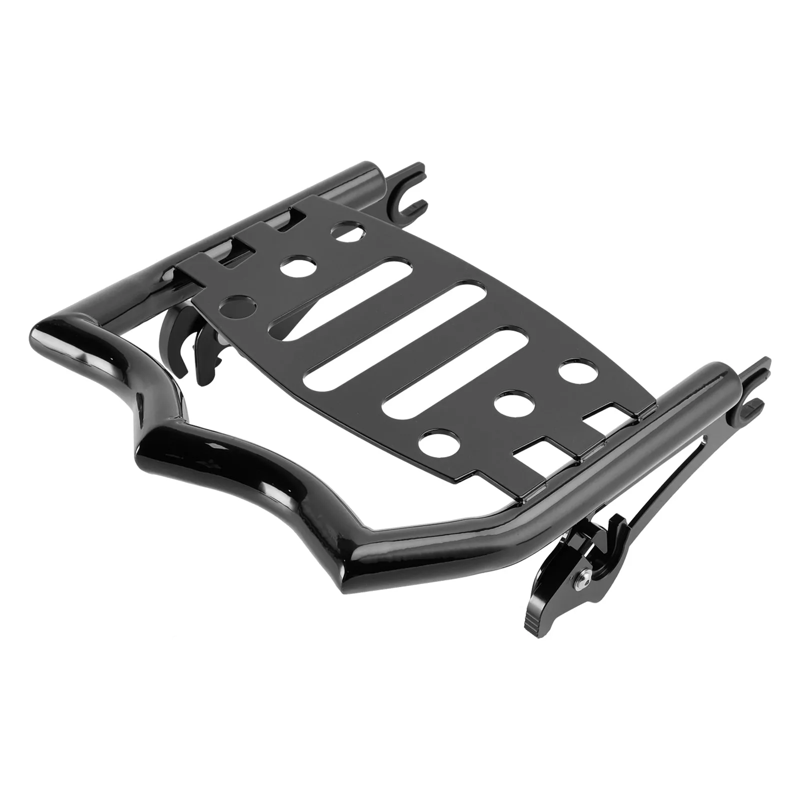 Porte-bagages amovible noir brillant pour Street Glide, Ultra, FLHX, ST 2009-2025