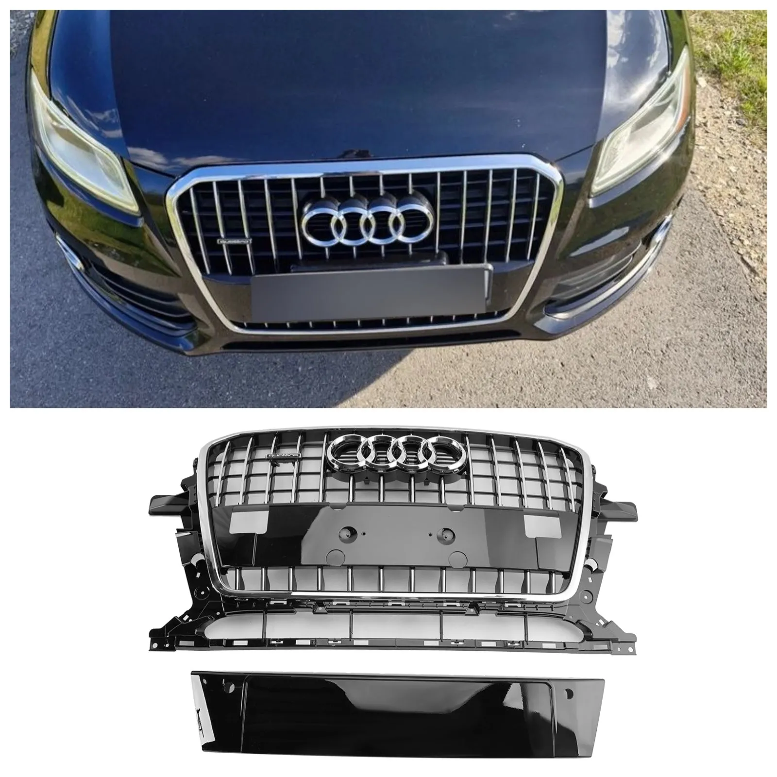 2013-2017 AUDI Q5 SQ5 8R SQ5/Q5 GRILL GRILL BUCLAPER PALLAGLE DE REMPLACEMENT