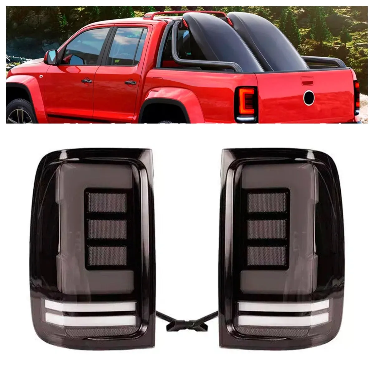 2009-2019 Feux Arrière LED Fumé Pour VW Amarok V6