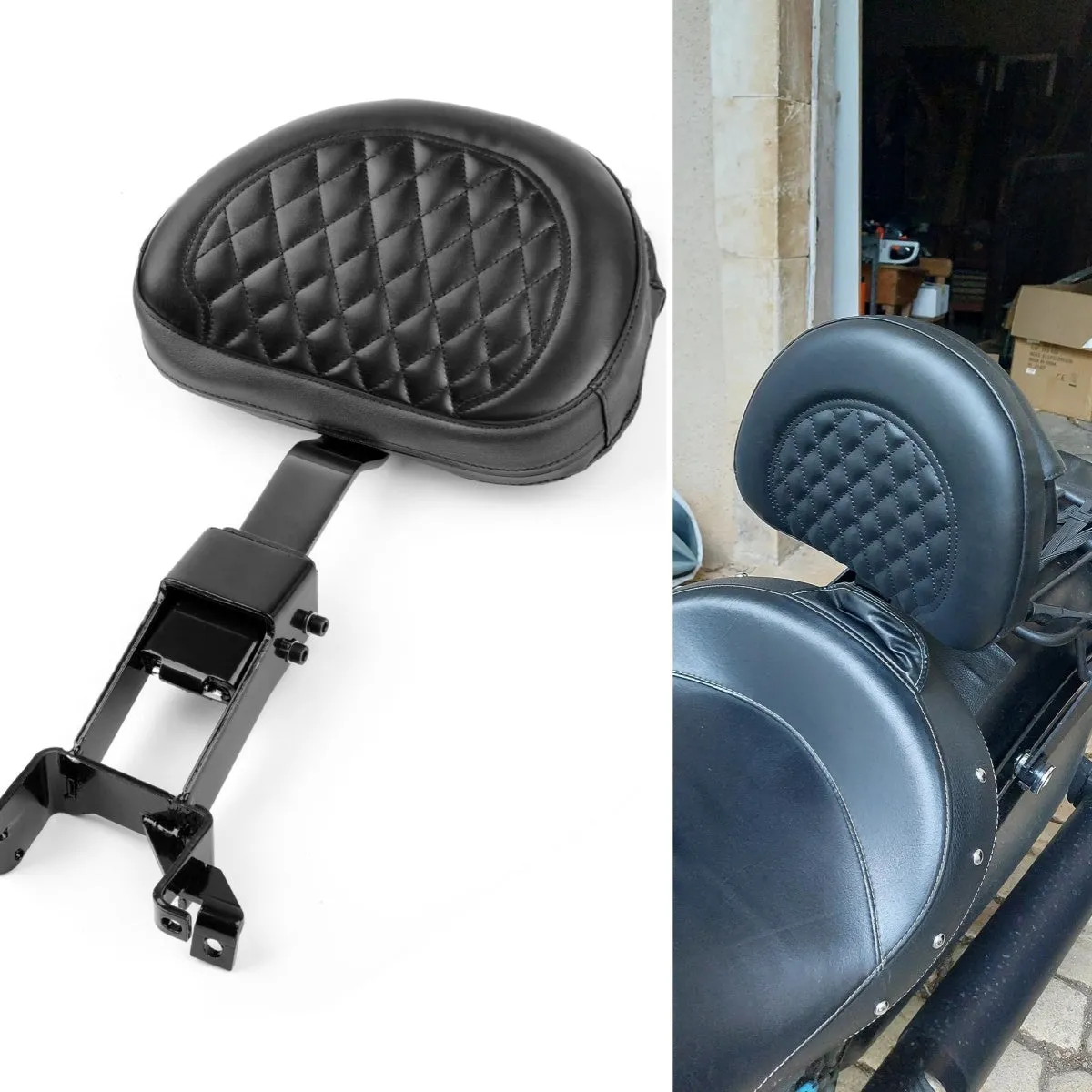 Kit Complet Sissy Bar Indian Chieftain/Roadmaster/Vintage Installation Facile