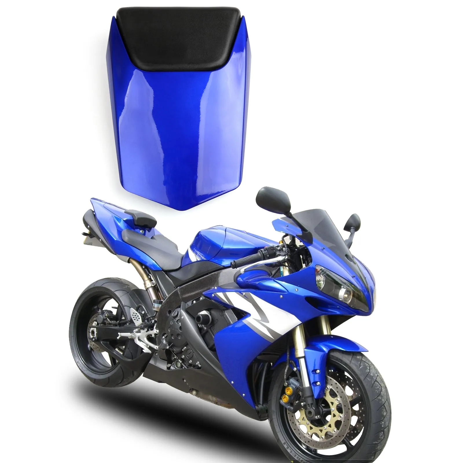 Housse selle arrière Yamaha YZF R1 2000 2001 Bleu