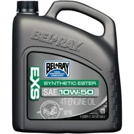 BEL-RAY 99160-B4LW EXS SYNTHETIC ESTER 4-STROKE ENGINE OIL 10W-50 4 LITER