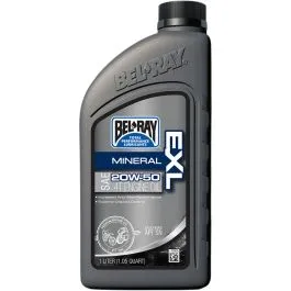 BEL-RAY 99100-B1LW EXL MINERAL 4-STROKE ENGINE OIL 20W-50 1 LITER