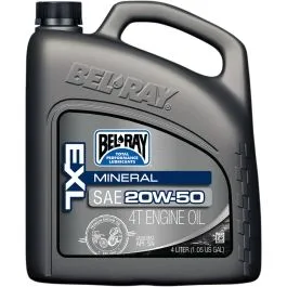 BEL-RAY 99100-B4LW EXL MINERAL 4-STROKE ENGINE OIL 20W-50 4 LITER