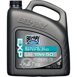 BEL-RAY 99130-B4LW EXP SEMI-SYNTHETIC ESTER BLEND 4-STROKE ENGINE OIL 15W-50 4 LITER