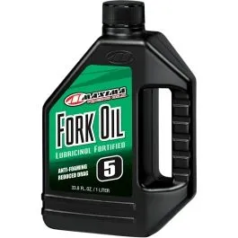 MAXIMA RACING OIL 54901 FORK OIL FRONT 5W / 1 LITER 33 8 FL. OZ. / CLEAR