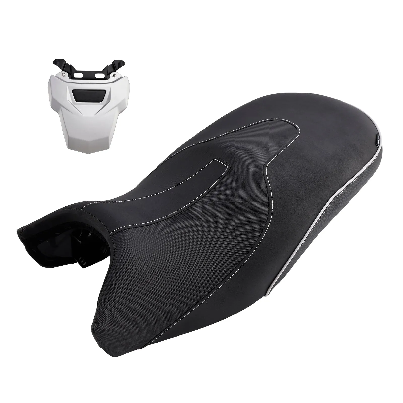 Coussin de siège passager avant et arrière noir pour BMW R1200Gs 13-18 R1250Gs